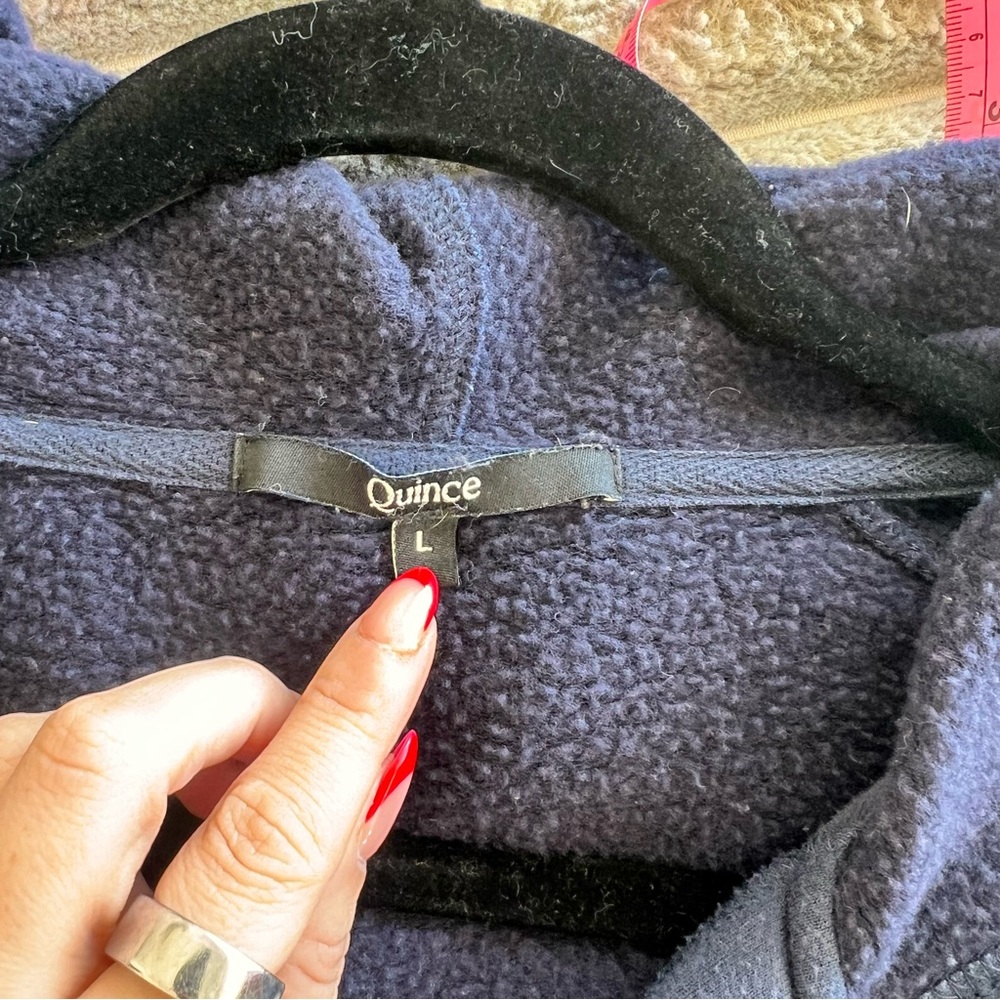 Quince SuperSoft Fleece Zip Up Hoodie- L - Picture 7 of 14